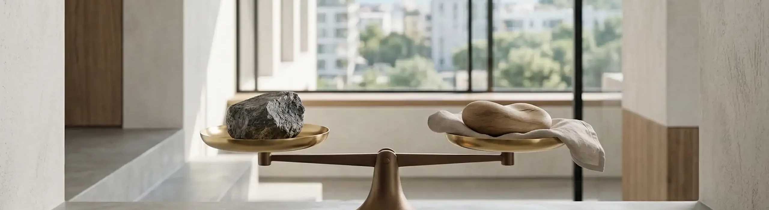 Balance symbolisant l’équilibre entre performance économique et performance sociale dans l’entreprise